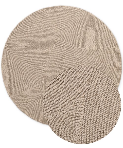 Hanse Home , Kusový koberec Eleni 106221 Hellbeige kruh, 120x120 (priemer) kruh, béžová, obývacia izba