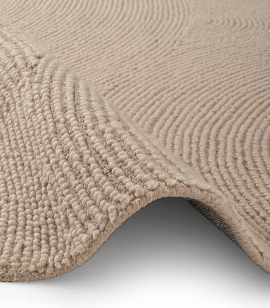 Hanse Home , Kusový koberec Eleni 106221 Hellbeige kruh, 120x120 (priemer) kruh, béžová, obývacia izba