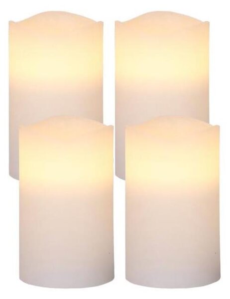 Eglo 410036 - SADA 4x LED Vianočná dekorácia MAY LED/0,066W/3xAAA biela