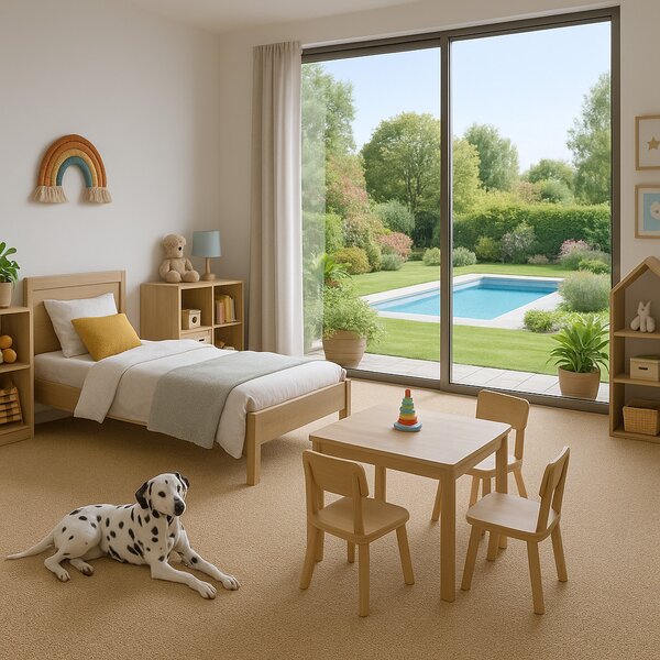 Condor Carpets , AKCIA: 80x200 cm Koberec metráž Rambo-Bet 71 - obšitý zo všetkých strán, šíře, béžová, filc, kuchyňa