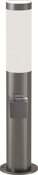 Brilagi - Vonkajšia lampa so zásuvkou ELIA 1xE27/20W/230V IP44 50 cm chróm