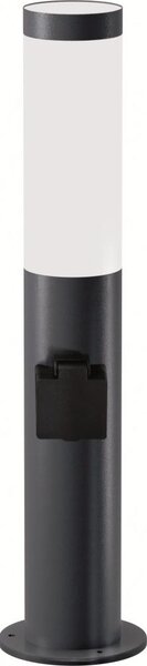 Brilagi - Vonkajšie svietidlo so zásuvkou ELIA 1xE27/20W/230V IP44 50 cm antracit