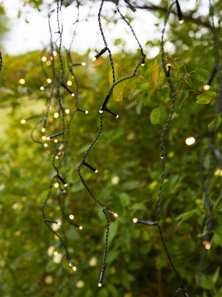 Markslöjd 108179-LED Vonkajší vianočný záves GARDEN24 160xLED/24V 3,1m teplá biela