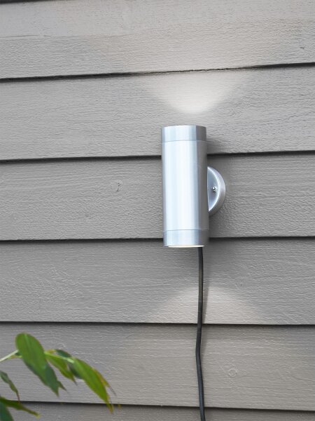 Markslöjd 108170 - Vonkajšie LED nástenné svietidlo GARDEN24 2xLED/3W/24V IP44 s matným chrómom