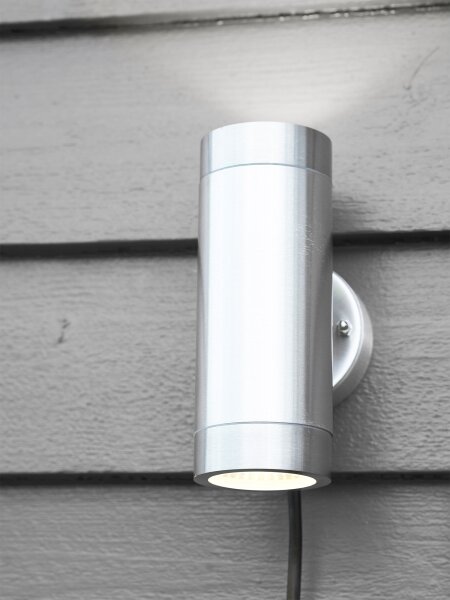 Markslöjd 108170 - Vonkajšie LED nástenné svietidlo GARDEN24 2xLED/3W/24V IP44 s matným chrómom