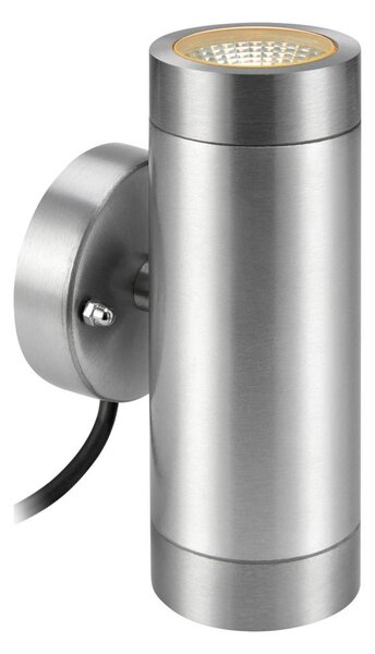 Markslöjd 108170 - Vonkajšie LED nástenné svietidlo GARDEN24 2xLED/3W/24V IP44 s matným chrómom