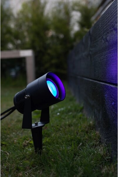 Markslöjd 108404 - LED RGBW vonkajšie svietidlo GARDEN24 LED/6W/24V 30 cm IP44 čierna