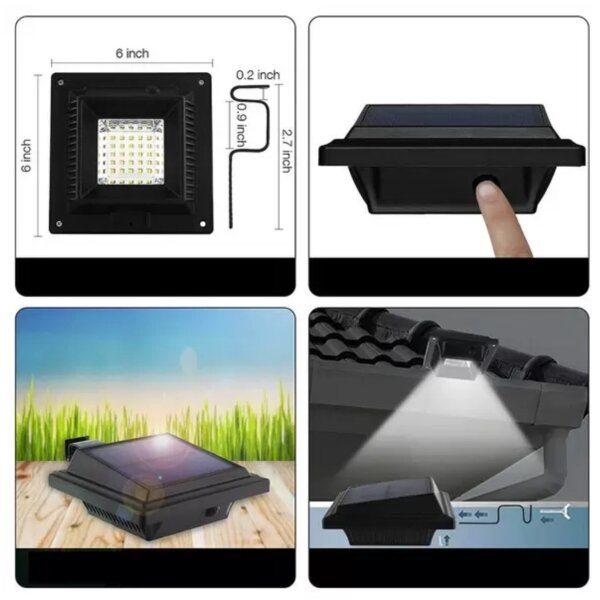 HÖFFTECH - LED Solárne nástenné svietidlo so snímačom LED/3,7V 2000 mAh IP65