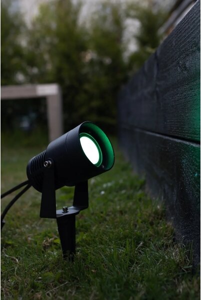 Markslöjd 108404 - LED RGBW vonkajšie svietidlo GARDEN24 LED/6W/24V 30 cm IP44 čierna