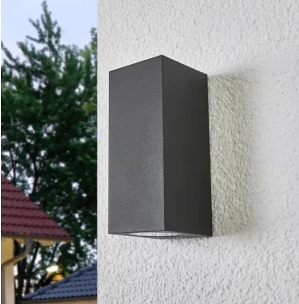 HÖFFTECH - Vonkajšie nástenné svietidlo 2xGU10/35W/230V IP65