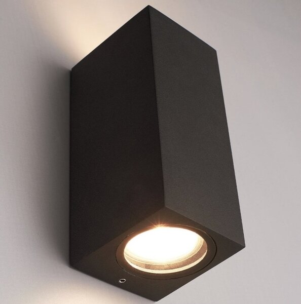 HÖFFTECH - Vonkajšie nástenné svietidlo 2xGU10/35W/230V IP65