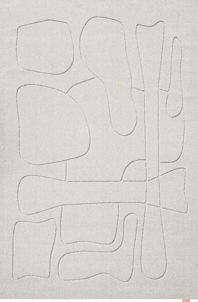 Svetlosivý vlnený koberec 200x300 cm Morphic – Agnella