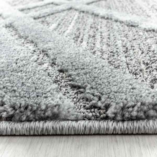 Ayyildiz , AKCIA: 160x160 (průměr) kruh cm Kusový koberec Pisa 4706 Grey kruh, šedá, obývacia izba