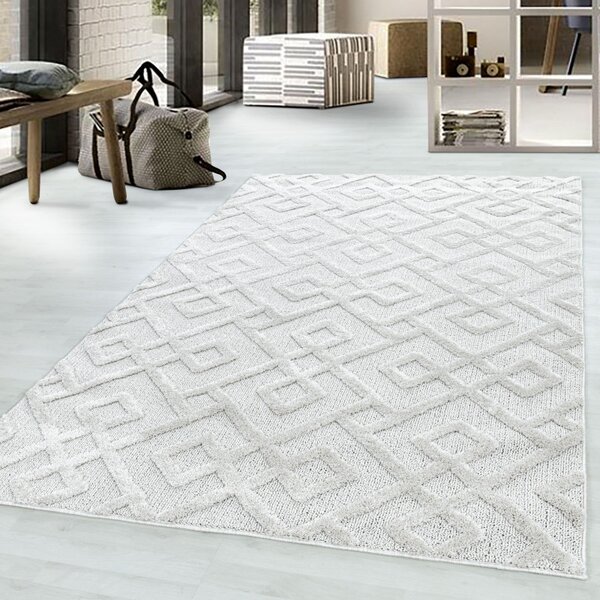 Ayyildiz , Kusový koberec Pisa 4708 Cream, 80x150, biela, obývacia izba