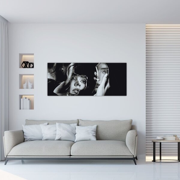 Obraz - Pohľad do zrkadla (120x50 cm)