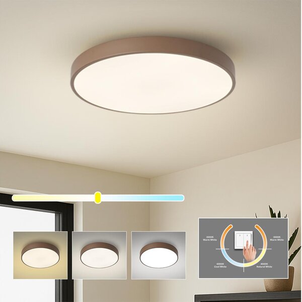 Brilagi - LED stropné svietidlo POOL LED/60W/230V 3000/4000/6000K 50 cm hnedé