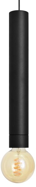 LED Luster na lanku TUBA 1xGU10/20W/230V čierna