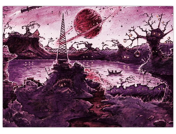 Obraz - Očarovaná dedina (70x50 cm)