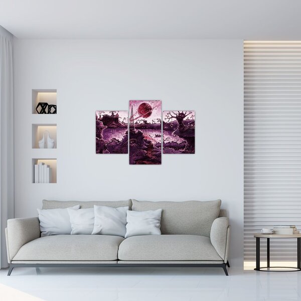 Obraz - Očarovaná dedina (90x60 cm)