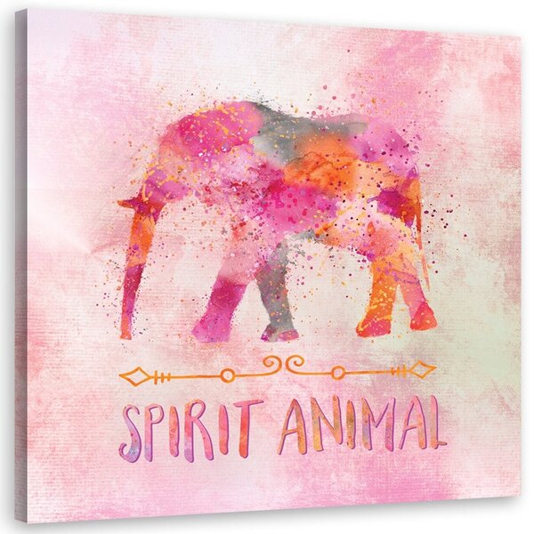 Obraz Nápis Spirit Animal - Andrea Haase Veľkosť: 30 x 30 cm, Prevedenie: Obraz na plátne