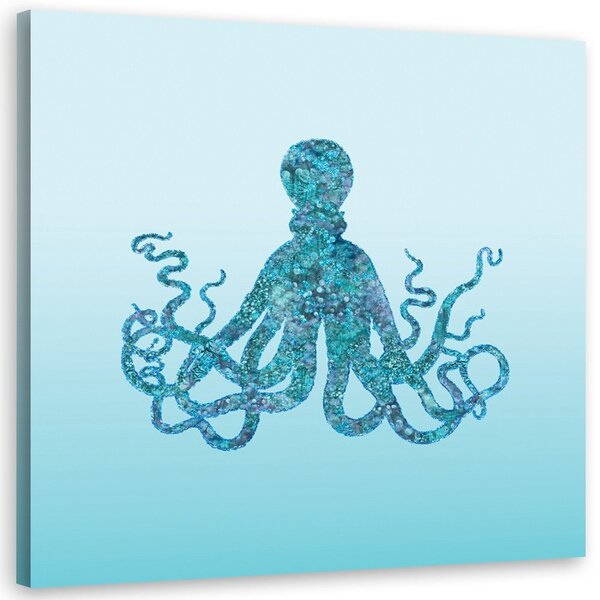 Obraz na plátne Modrá chobotnica - Andrea Haase Rozmery: 30 x 30 cm