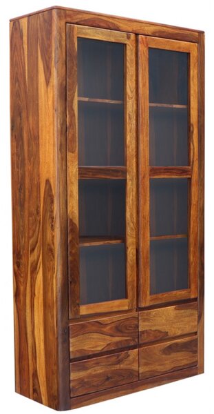 Vitrína Tina 100x200x45 z indického masívu palisander