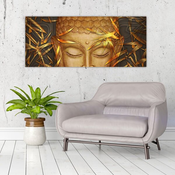 Obraz - Zlatý Budha (120x50 cm)