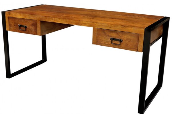 Písací stôl Retro 160x76x70 indický masív mango