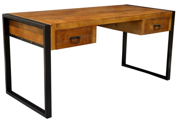Písací stôl Retro 160x76x70 indický masív mango