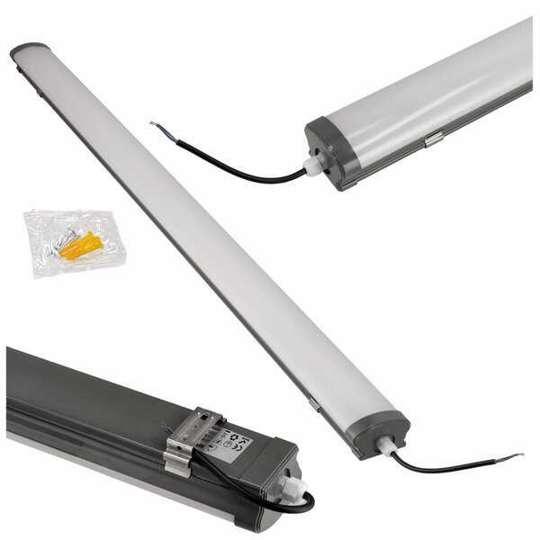 BERGE LED panel LEO čierny - 120cm - 50W - 230V - neutrálna biela