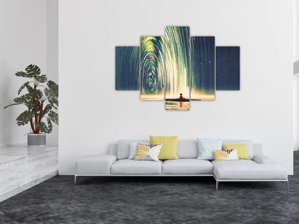 Obraz - Stred vesmíru (150x105 cm)