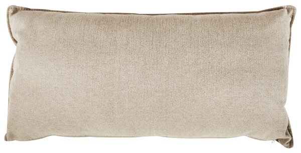 Leňoška béžová látkové čalúnenie ľavostranná jednofarebná s vankúšmi moderný minimalistický štýl obývačka