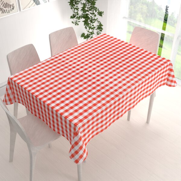 Biante Teflónový obdĺžnikový obrus TF-071 Červeno-biela kocka 50x100 cm