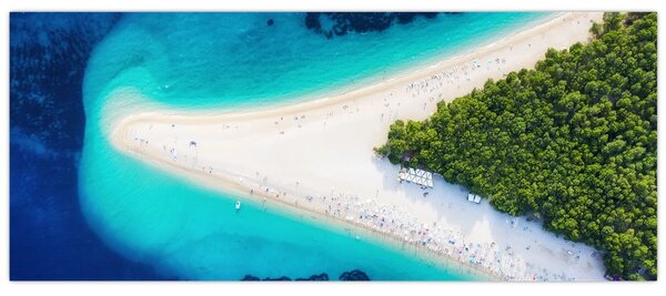 Obraz - Ostrav Hvar, Chorvátsko (120x50 cm)