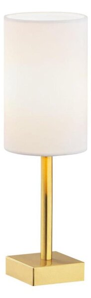 Argon 8030 - Stolná lampa ABRUZZO 1xE14/7W/230V mosadz/biela