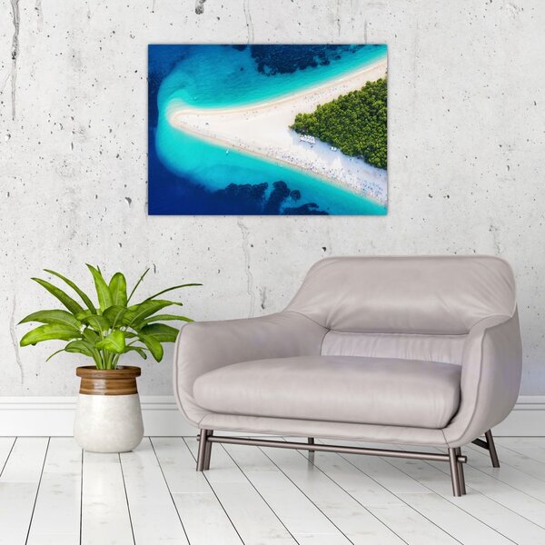 Obraz - Ostrav Hvar, Chorvátsko (70x50 cm)