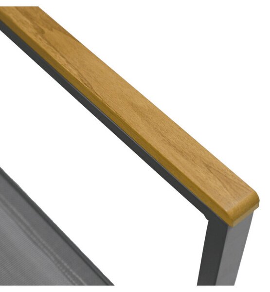 Záhradná stolička sivá AZC-L1303 GREY - drobná chyba z výroby