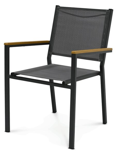 Záhradná stolička sivá AZC-L1303 GREY - drobná chyba z výroby
