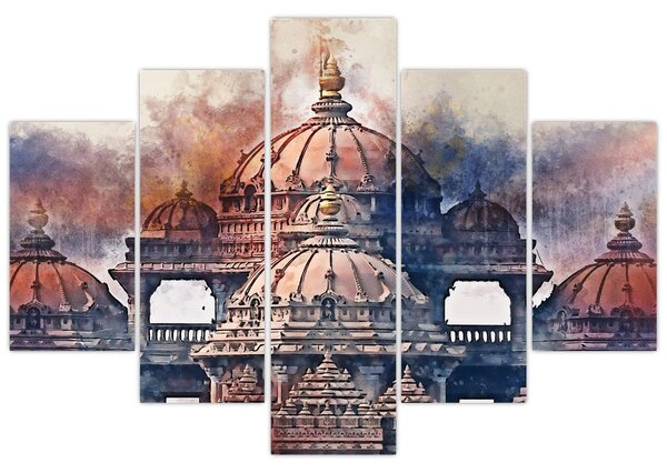 Obraz - Akshardham, Nové Dílií, India (150x105 cm)
