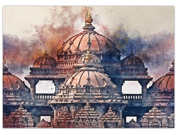 Obraz - Akshardham, Nové Dílií, India (70x50 cm)