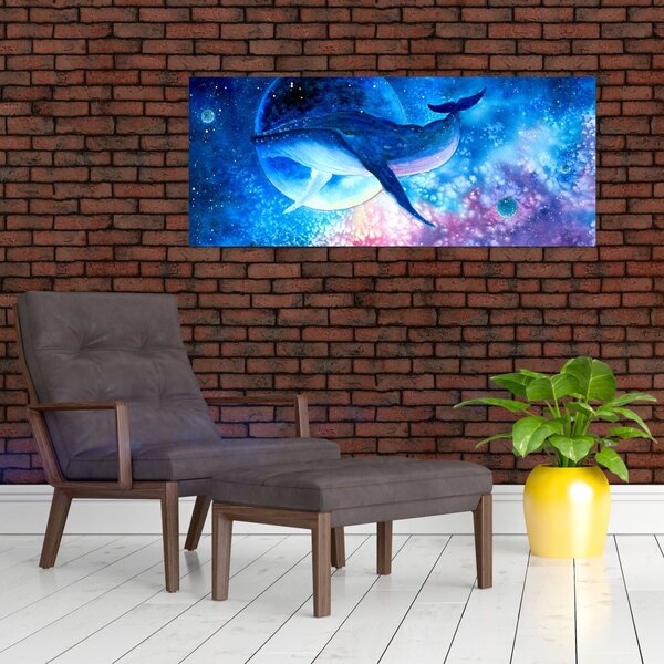 Obraz - Vesmírna veľryba (120x50 cm)