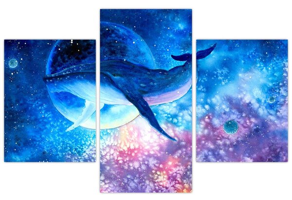 Obraz - Vesmírna veľryba (90x60 cm)