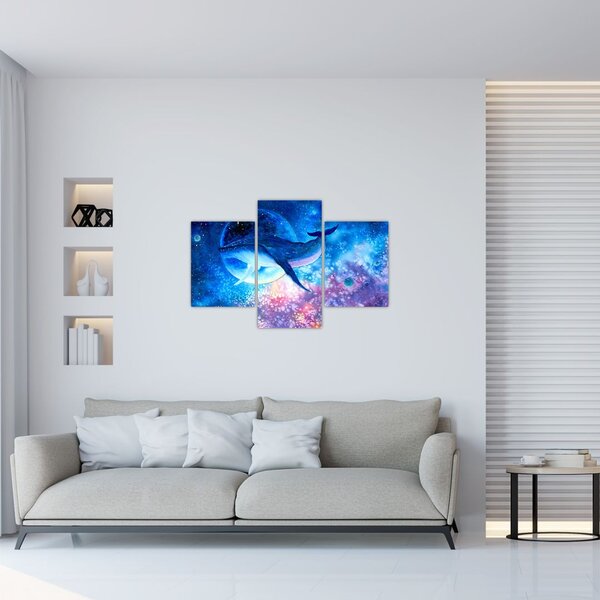 Obraz - Vesmírna veľryba (90x60 cm)