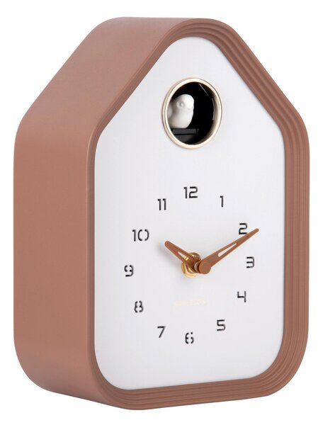 NÁSTENNÉ HODINY mokka 14/20/7 cm Karlsson - Hodiny, Online Only