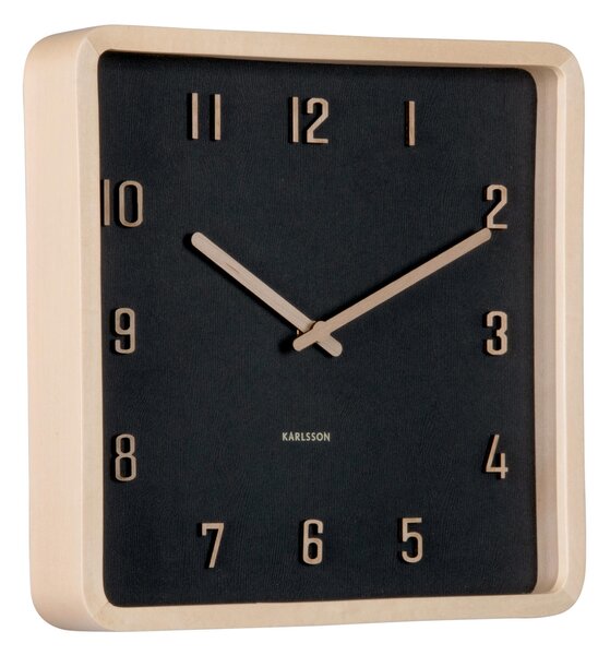 NÁSTENNÉ HODINY čierna 26/26/5.3 cm Karlsson - Hodiny, Online Only