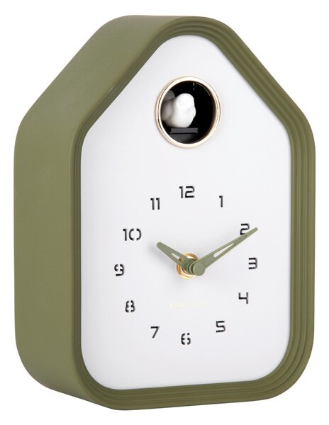 NÁSTENNÉ HODINY zelená 14/20/7 cm Karlsson - Hodiny, Online Only
