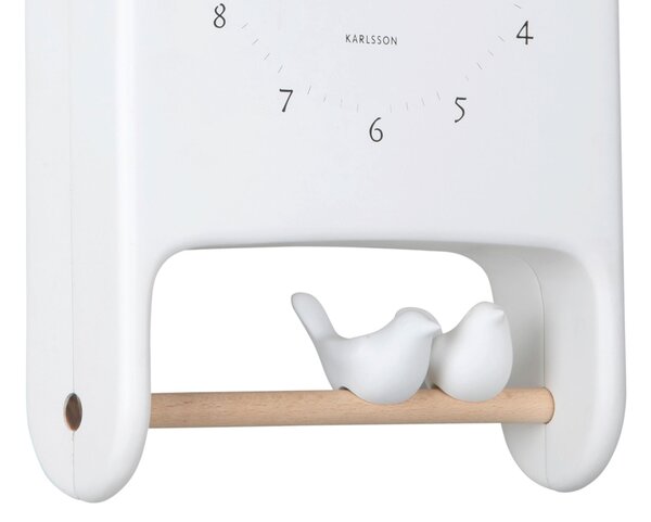 NÁSTENNÉ HODINY biela 20/32/7 cm Karlsson - Hodiny, Online Only