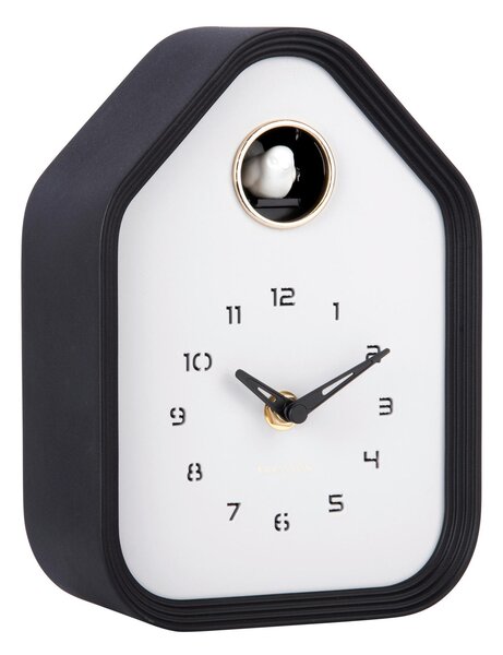 NÁSTENNÉ HODINY čierna 14/20/7 cm Karlsson - Hodiny, Online Only