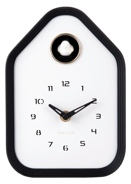 NÁSTENNÉ HODINY čierna 14/20/7 cm Karlsson - Hodiny, Online Only