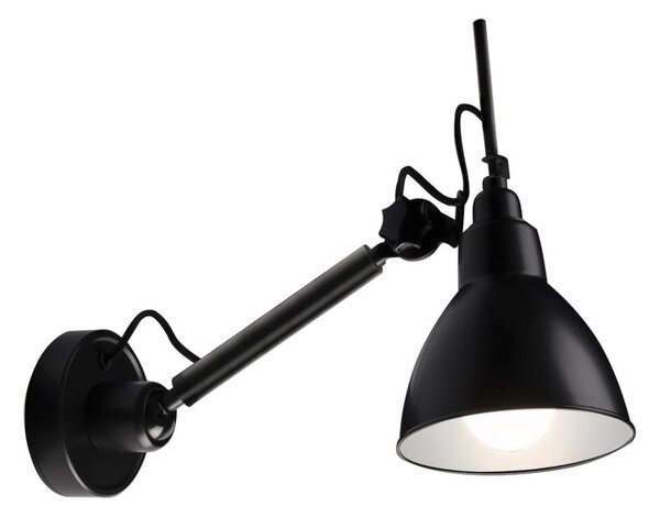 Shilo 4481 - Nástenná lampička DAISEN 1xE27/15W/230V čierna